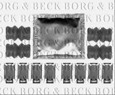BORG & BECK bbk1259 -  Комплектующие, колодки дискового тормоза